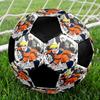 Soccer Ball Colorful Machine Stitched PVC Size 5 Team Training Competition Ready Durable High-Bounce Cool Sports Gift