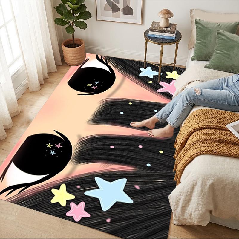 Star Eyes Living Room Nonslip Area Rug Soft Carpet For Bedroom Game Playroom Sofa Office Home Decor Doormat Christmas Gift C92952