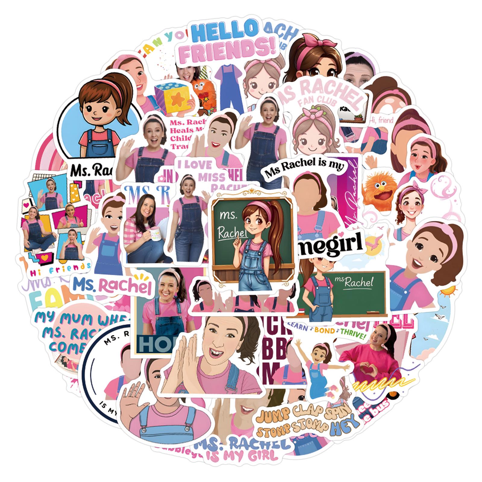 

55 New Style Rachel Women s Graffiti Stickers - Waterproof Decoration for Scooters, Notebooks, and Water Cups