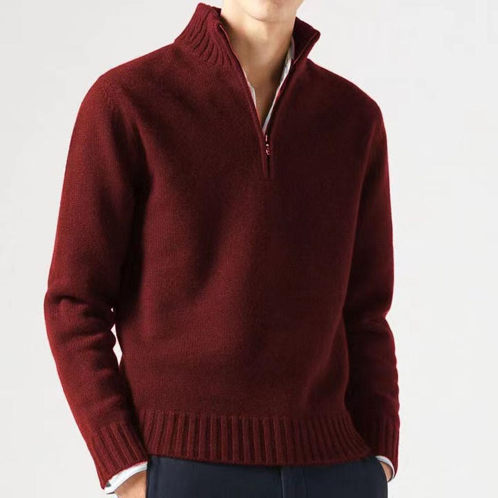 Men's Casual Thick Knit Sweater for Winter Warmth Everyday Wear
