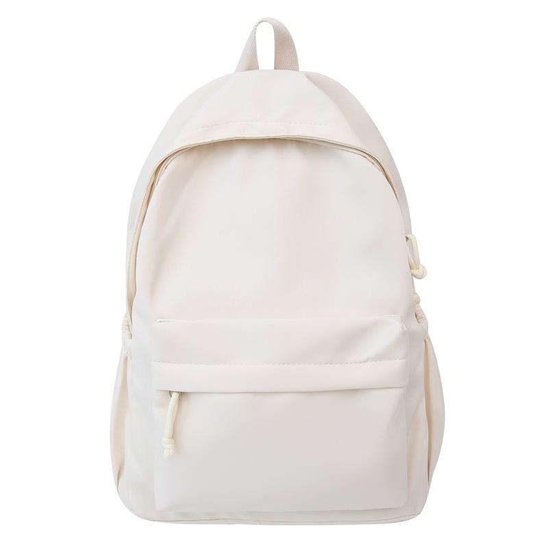 

Студенческий школьный рюкзак для девочек, спортивный рюкзак, однотонный женский рюкзак белый
