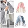 Warm Flannel Blanket Shawl Thicken Women Scarf Casual Warm Shawl  Bedroom