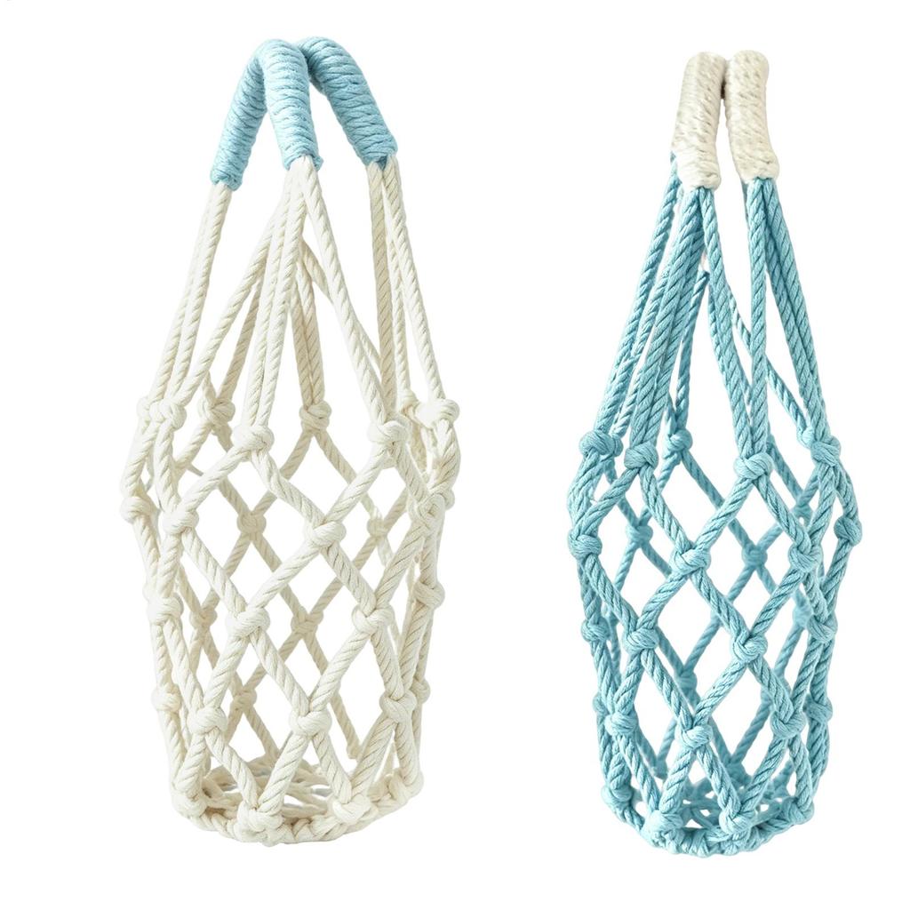 1PC Portable Coffee Cup Bag Hollow Out Bottle Bag Carrier Mugs Bag Foldable Water Bottle Bags Woven Net Bag Cup Cover