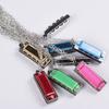 8 Tone 4 Holes Mini Harmonic Pendant Metal Musical Instrument Toys Harmonica Pendant