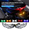 Motorcycle Led Wing Shape Eagle Eyes Light Rear Tail Lamp Decorative Light Creative Flashing Indicator Blinker Signal Light