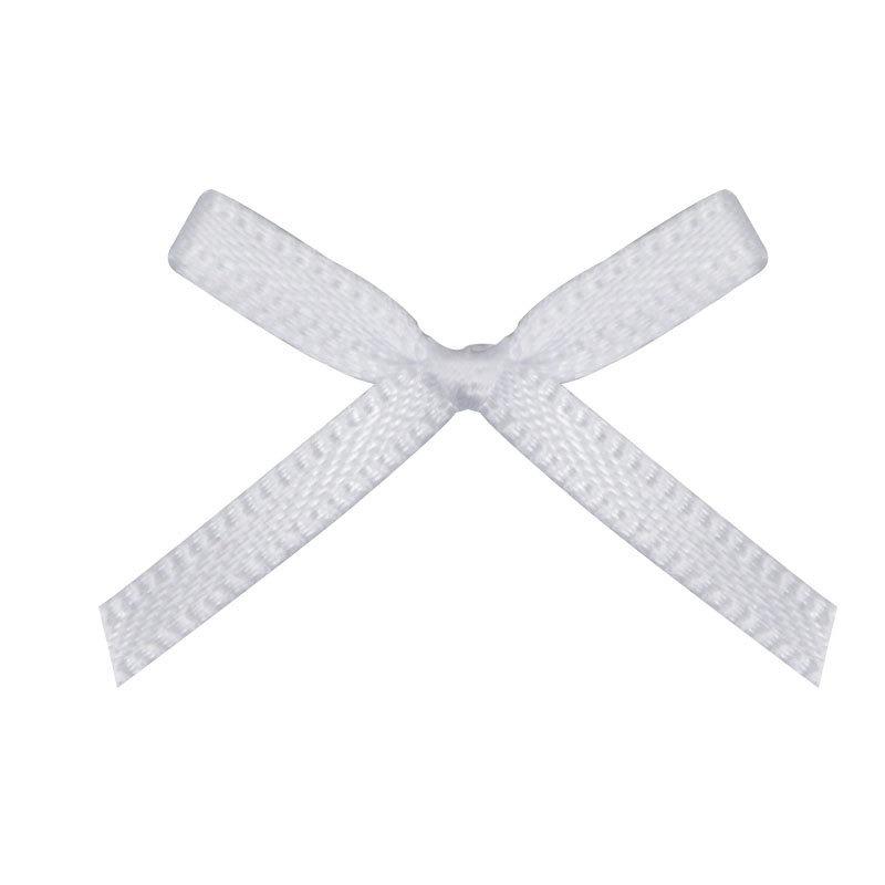 100pcs Double Sided Polyester Ribbon Mini Bows for Nail Art, Lingerie, Socks Clothing Trim Craft Supplies