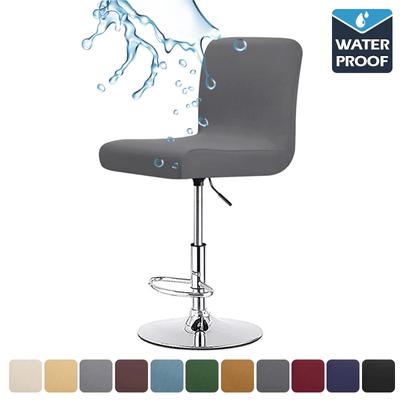 Korte rugleuning stoelhoes stoelhoes hoes hotel bar stoelhoezen huis fauteuil polyester stoel armleuning hoes