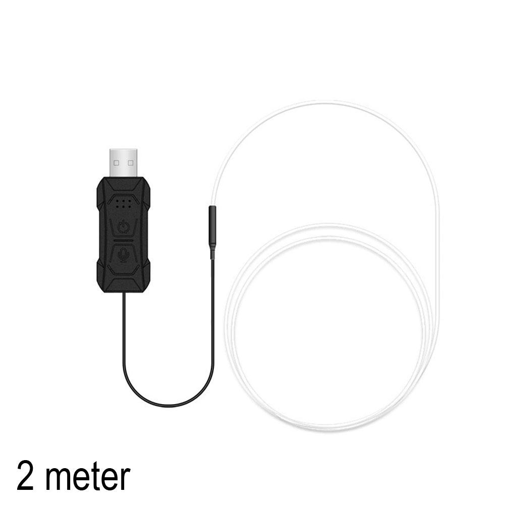 1/2/3/4/5M RGB Car Interior Ambient LED Light Strip Invisible USB Fiber Optic Atmosphere Lamp Support APP Control