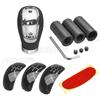 Universal Car PU Leather Gear Shift Knob Manual Transmission with Gear Knob Cap Cover 5/6 Speed Shifter Lever