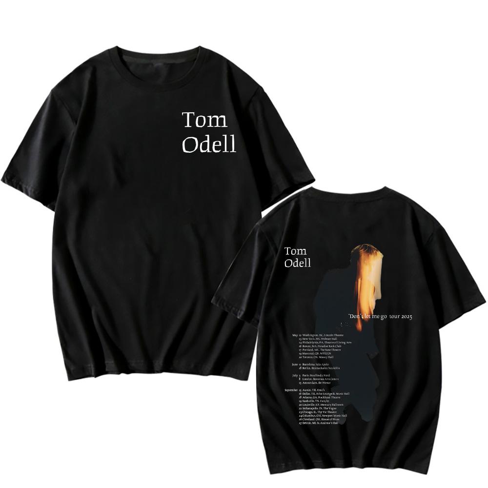 

Tom Odell Don t Let Me Go Tour 2025 Футболки Унисекс Тренды Эстетичный Топ Одежда Поп Графика Принт Короткий Рукав Хлопковые Футболки XXL