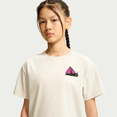Nike Kids Quick Dry T Shirts Crew Neck Moderate Stretch S
