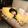 Creative cheese bread plush toys cushion girls sleep pillow children's day soothing cheese toys