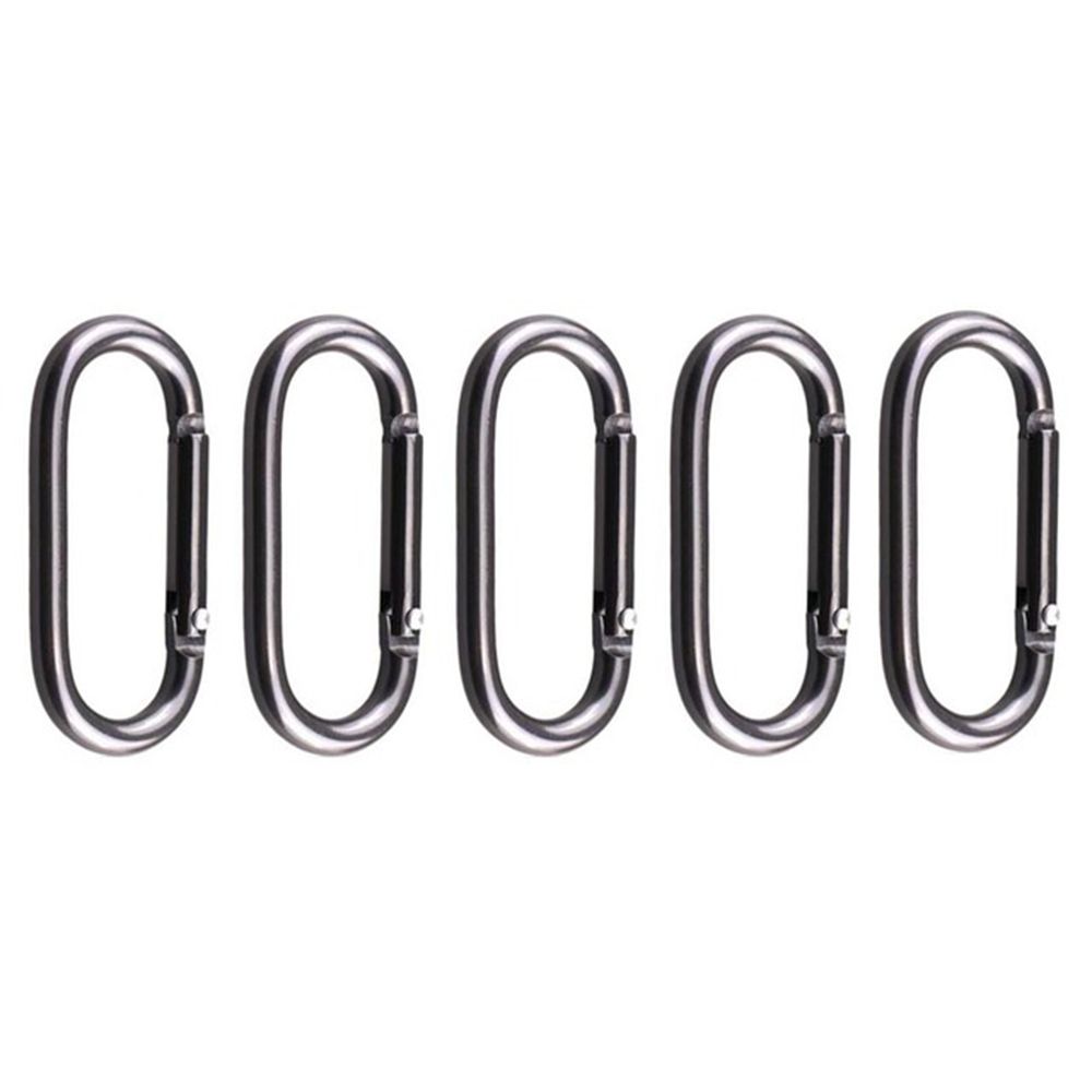 Sikker Oval Fiske Metall Karabiner Hengende Spenne Nøkkelring Klemme Kroker