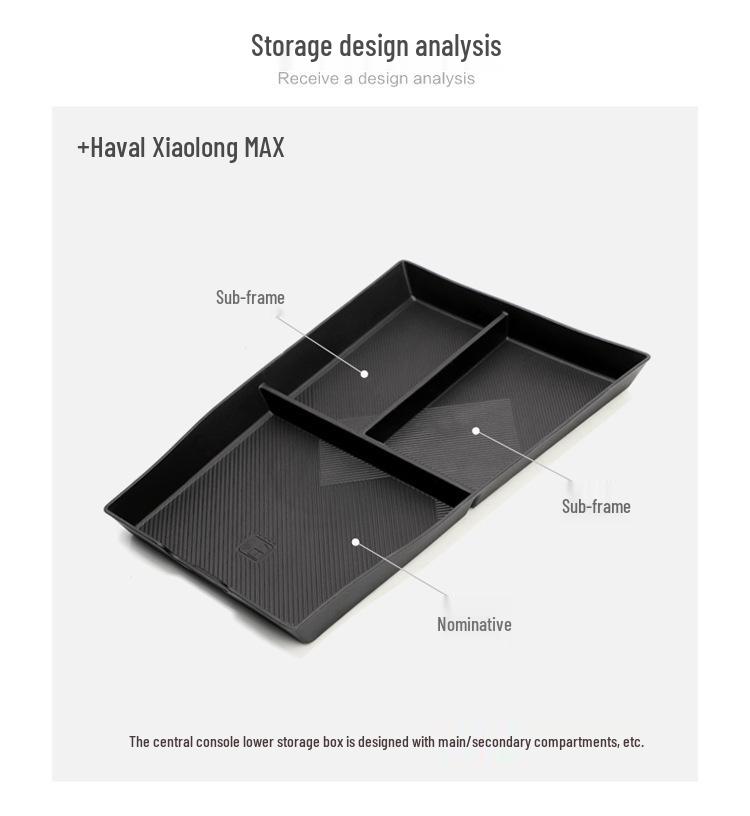 23-24 Xiaolong MAX Mittkonsol Nedre Förvaringslåda, Inredningstillbehör