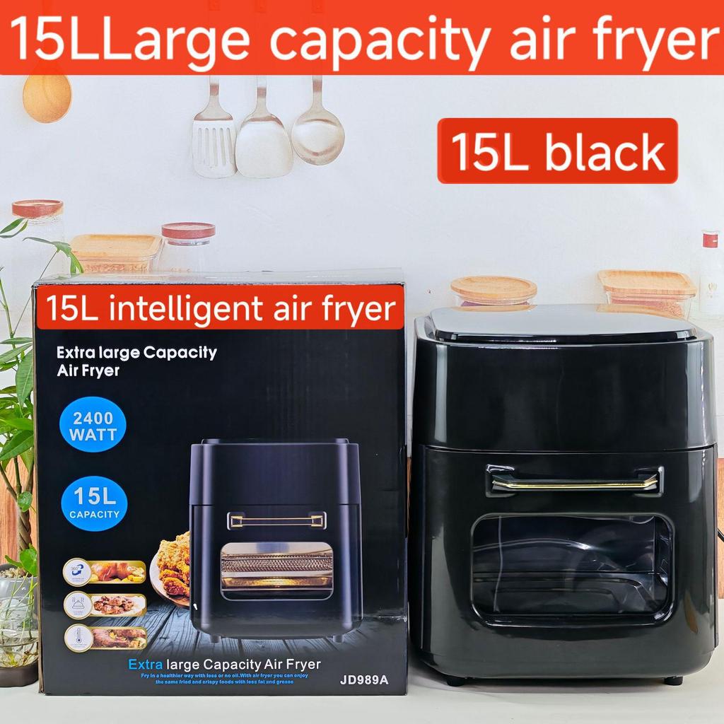15L Multifunctional Smart Air Fryer Oven with Touchscreen – Large Capacity Electric French Fry Machine.