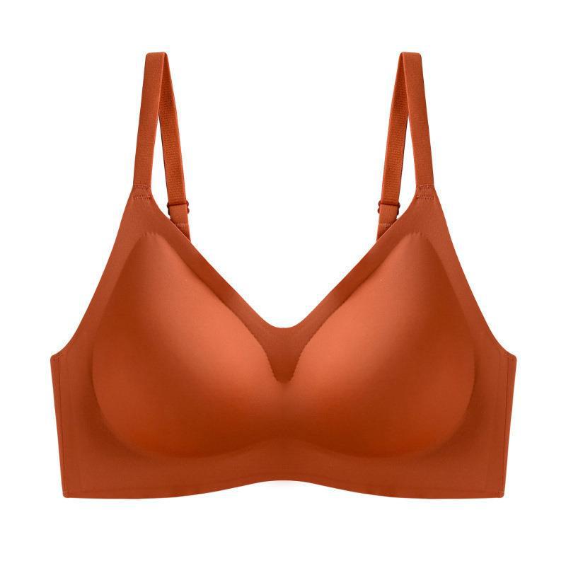 Seamless Latex Sports Bra for Women - No Steel Ring, Anti-Sagging, Small Chest, Beautiful Back, Solid Color
