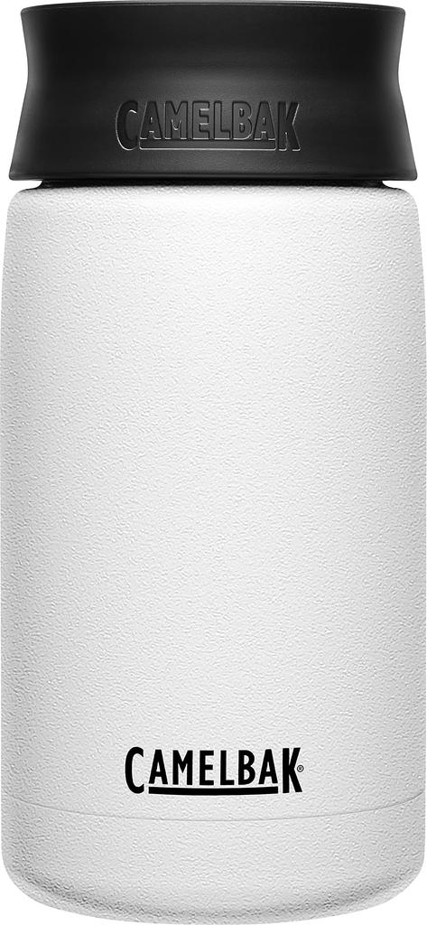 CamelBak Hot Cap Travel Mug, 360° Direct Drinking, Dual Use Tumbler & Water Bottle, Vacuum Insulated, Keeps Drinks Hot or Cold, 350ml, White