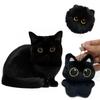 1/2pc Cute Black Cat Plush Toy Doll Small Pendant Cuddly Pillow Cushion Ins Black Cat Plush Toy Doll for Boy Girl Brithday Gifts