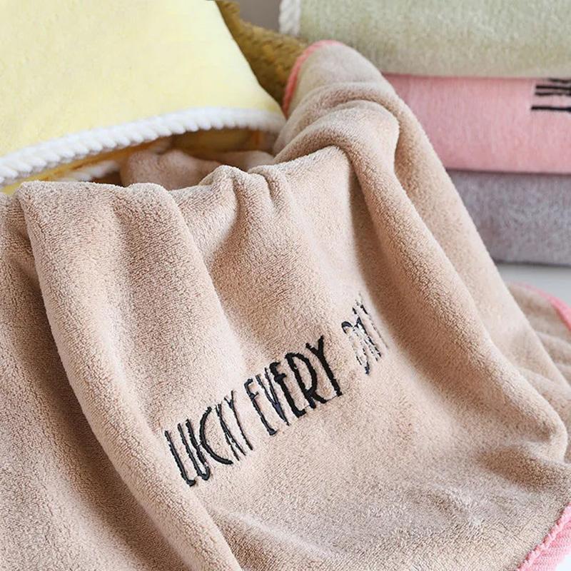 Adult's Bath Towels Super Absorbent Non-shedding Thicker Towels Baby Household Wraps Quick-dry Bath Towels Body Wrap Solid Color Towels for Bathroom