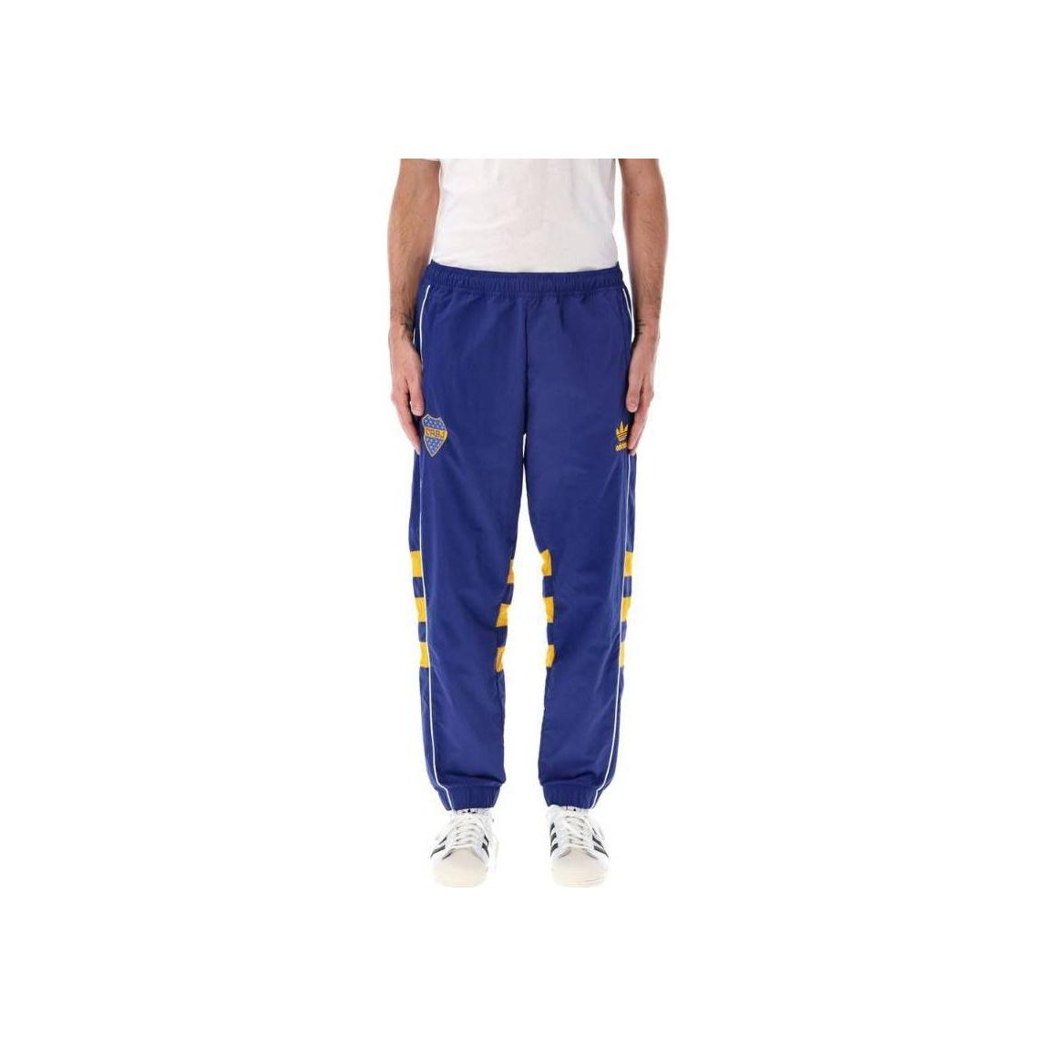 

Adidas Оригинальные эластичные брюки с манжетами свободного кроя с эластичной талией, мужские, синие JI9492 L