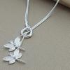 Copper Two Dragonfly Pendant Necklace For Women Snake Chain Necklace Wedding Engagement Jewelry
