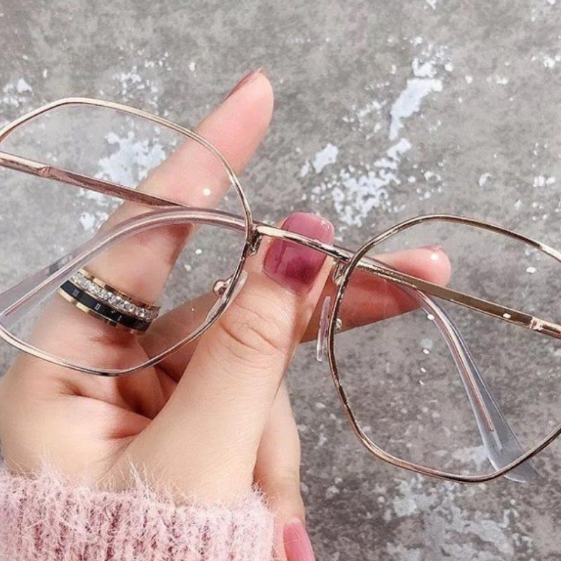 Korean Fashion Style Polygonal Anti Blue Glasses Eyeglasses for Men/Women Anti Radiation Glasses