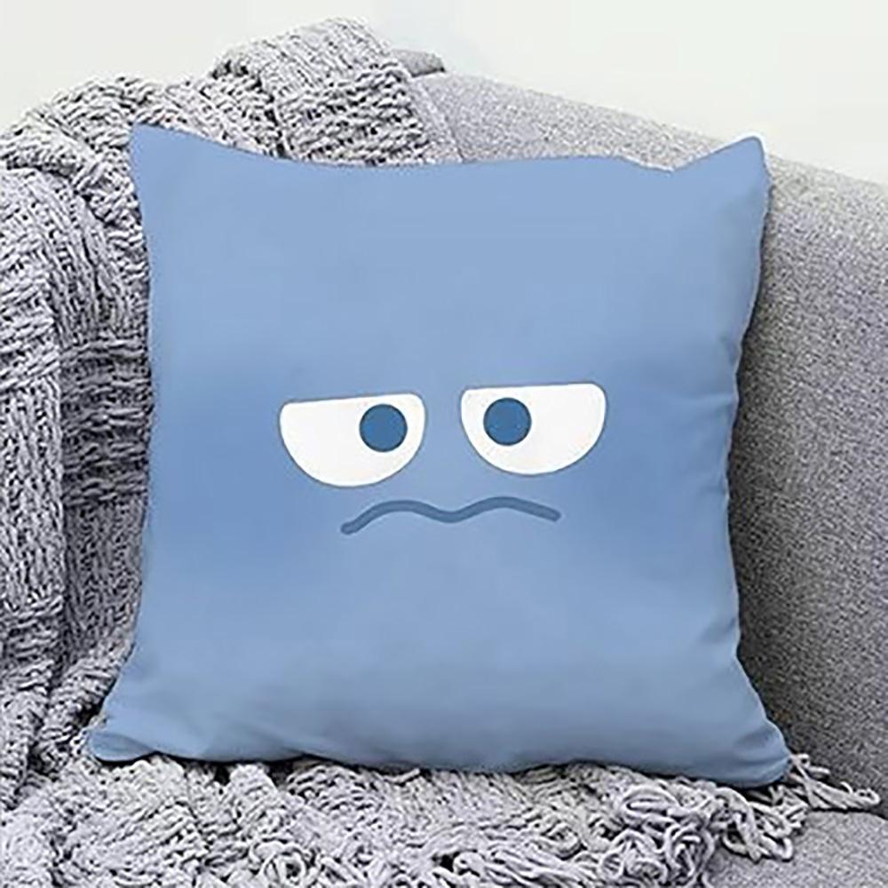 Cute Face Cushion Covers in 4 ColorsSuitable for sofa car bedroom decorative cushion cover pillow cover
