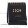 Thicken Mini Pink Desk Calendar 2026 2026 Simple Ins Tabletop Calendar Flip Monthly Notepad Schedule Planner Calendar Office Use