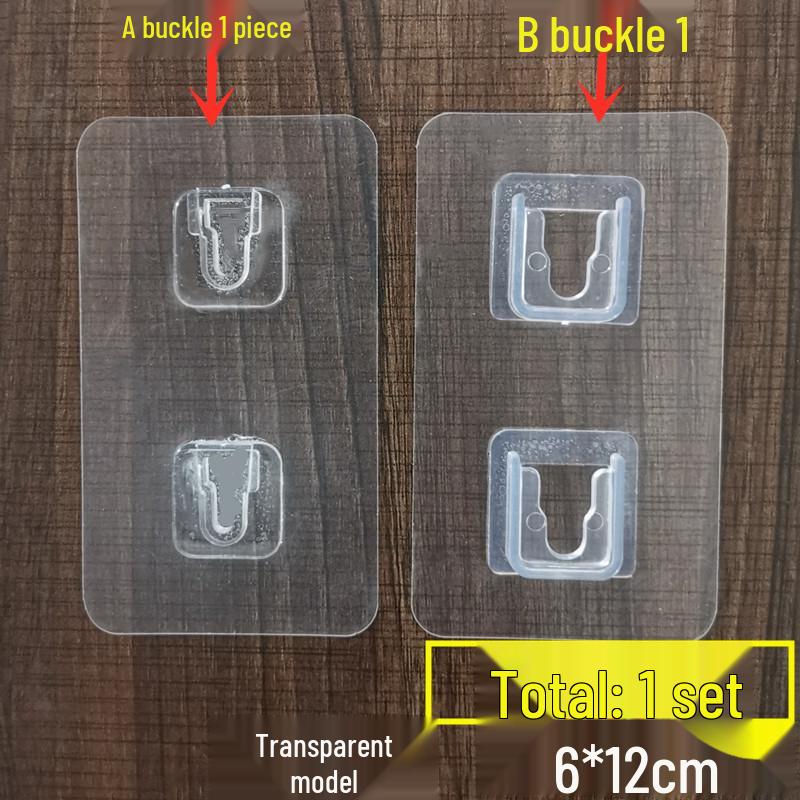Wall-Mount Power Strip Holder: Strong Adhesive, No-Punch, Double-Sided Velcro Fastener for Routers and Sockets