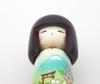 Creative Kokeshi Doll "Sunny Day in Japan" by Masayoshi Fujikawa, Winner of the Prime Minister's Award, Made in Japan, Wooden Ornament, Mount Fuji, Bl
