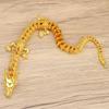 Brass 3D Articulated Chinese Dragon Ornament for Home or Office, Antique Metal Handcrafted Decor.
