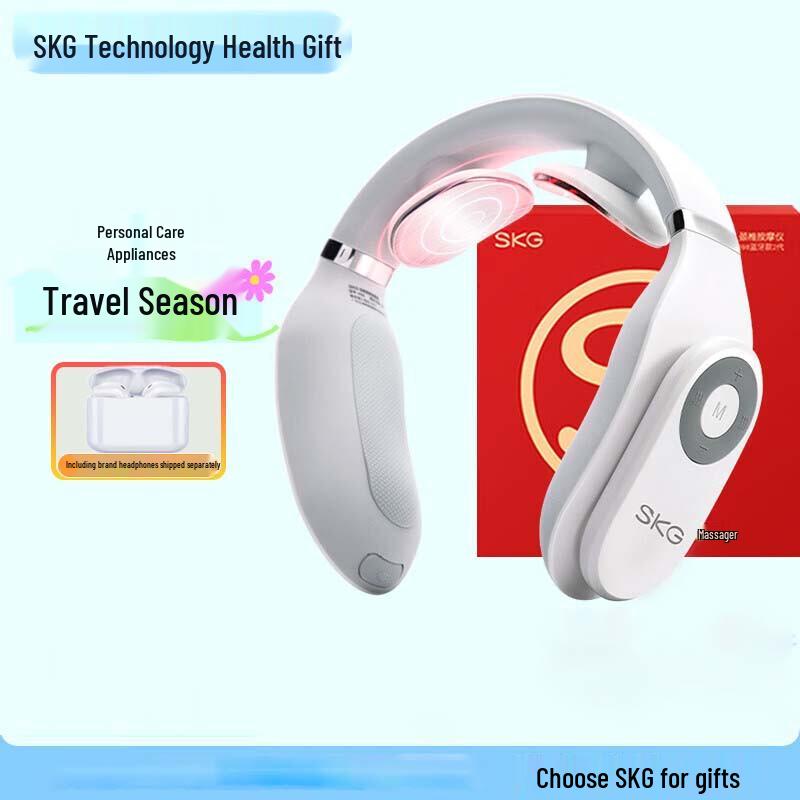 SKG 4098 Bluetooth Neck Massager with Earphones
