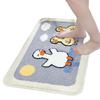 Cartoon Bathroom Bathroom Absorbent Non-slip Mat Bedroom Children's Room Carpet Cute Ducklings Into The Door Foot Mat