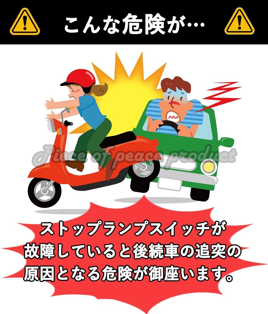 Piece of Peace Product Yamaha Stop Lamp Switch Jog Aprio ZR Axis (Front)