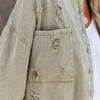 Casual Long Sleeve Denim Jacket Women's Fashion Solid Color Coat
