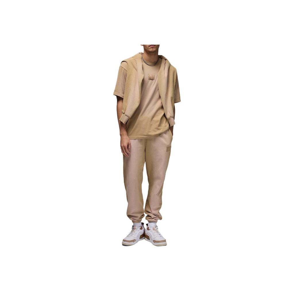 Jordan Flight Essentials 85 Tie-Dye Design Versatile Round Neck Short Sleeve T-Shirt Men Tops Desert-Camouflage FZ1914-257