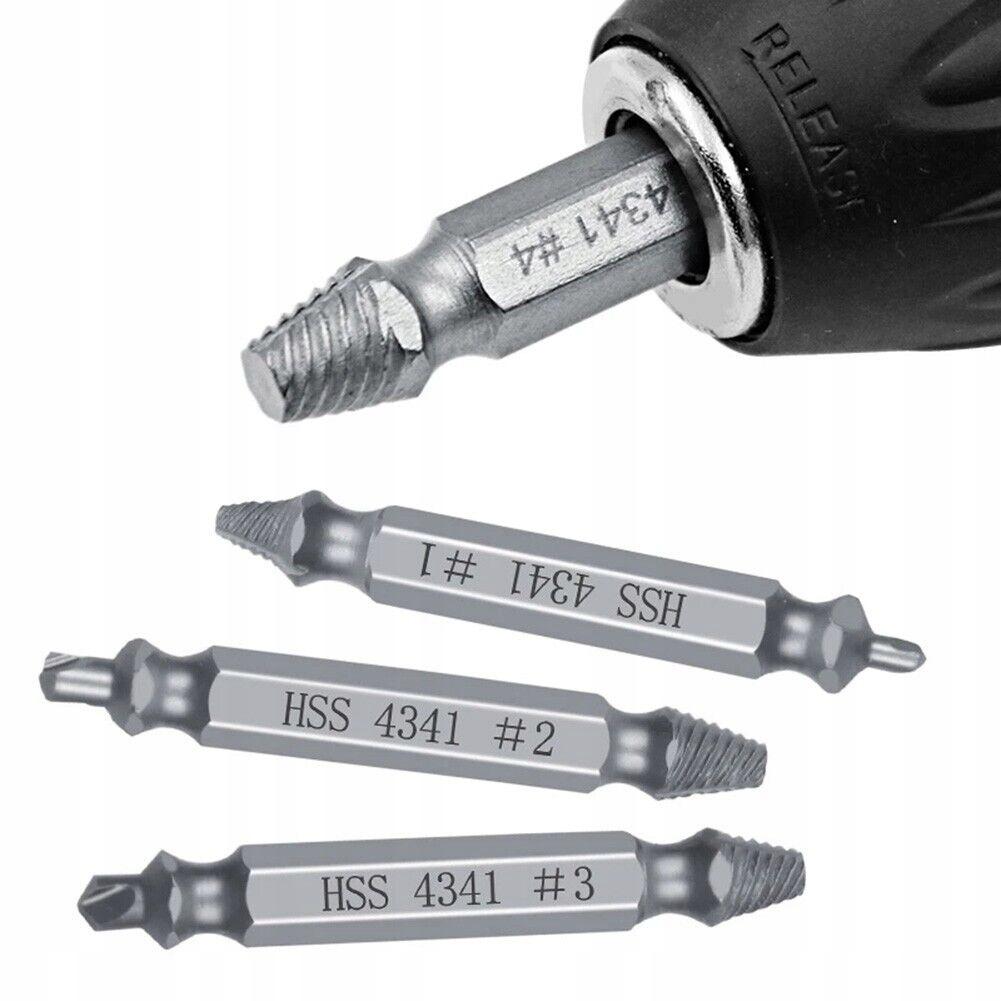 Set of bits for removing broken screws, 4 pcs.