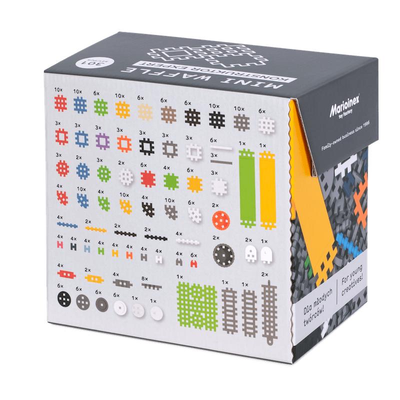 Klocki Edukacyjne Marioinex Mini Waffle Konstruktor Expert 301 Elementów Dla 4-Latka Wspierające ...
