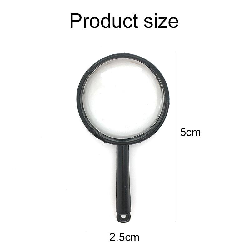 Mini Magnifier Acrylic Handheld Office Educational Supplies Science Physics Teaching Tools Students Observe Explore Props TMZ