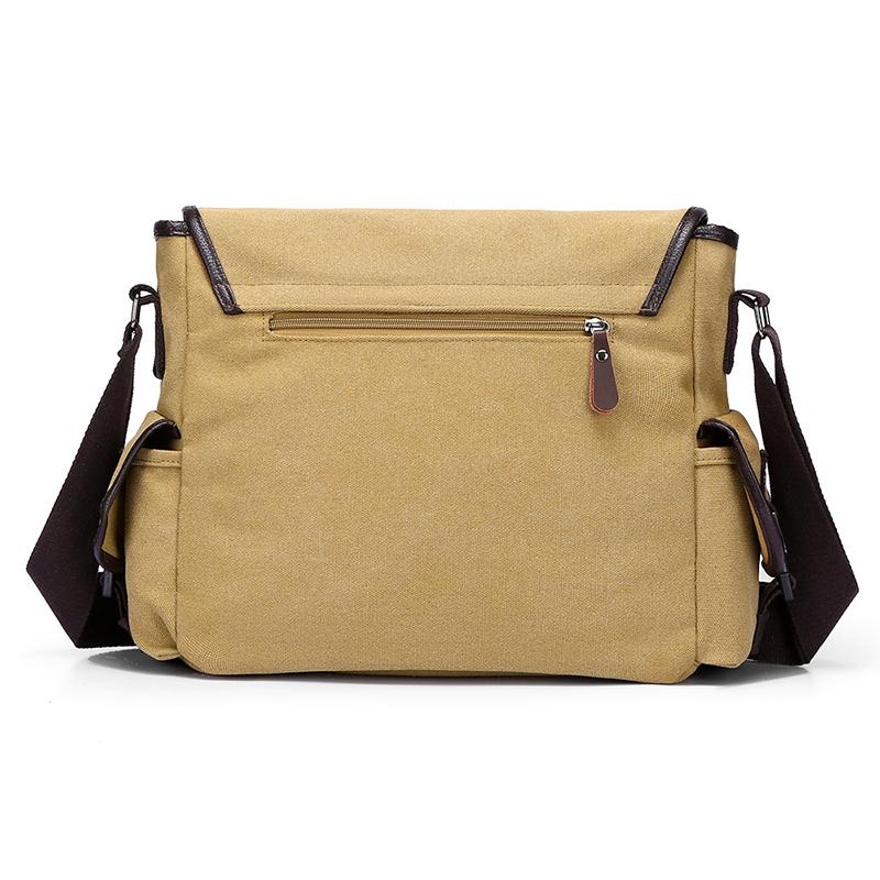 Geantă Messenger Nouă pentru Bărbați Capacitate Mare Retro Pânză Ciclism pe Distanțe Scurte Navetă Portabilă Geantă de Umăr