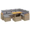 VidaXL Garden Lounge Set with Cushions 8 Pcs, Patio Sofas, Patio Furniture Set, Outdoor Furniture, Beige 3273194