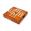 Solitaire Board Game Table Top Wooden with 32 Pegs Kids Chess Toy Office Decor