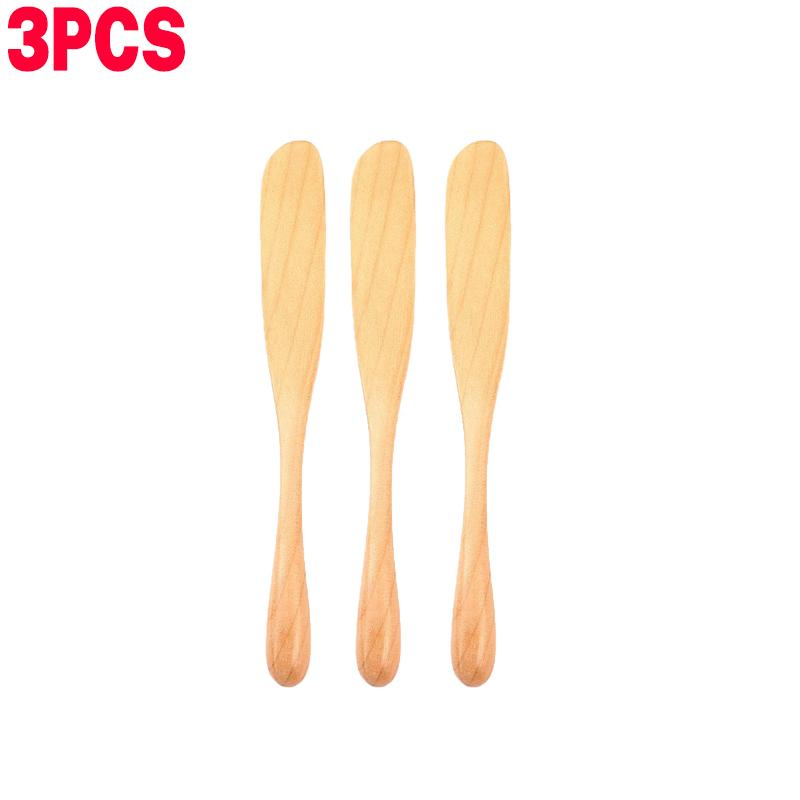 Phoebe Wood Butter Spreader Japanese Style Flat Thin Blade for Jam Cheese Toast Smooth Polished Handle Kitchen Gift Rustic 1