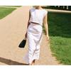 Cotton Tank Midi Skirt Set European Style Spring and Summer Dress INS Women Casual