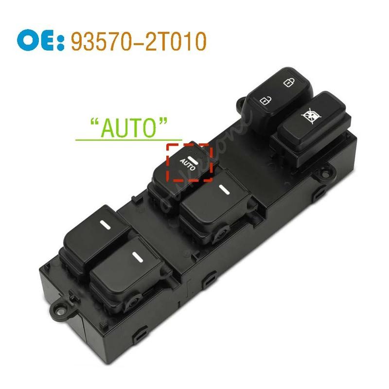 93570-2T010 93570-2T000 For Kia Optima K5 2011 2012 2013 2014 2015 AUTO DOWN Front Left Master Driver Side Window Power Switch