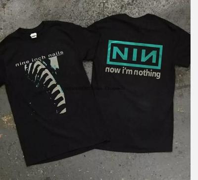 T-shirt NIN Nine Inch Nails a 2 lati, now I_m nothing