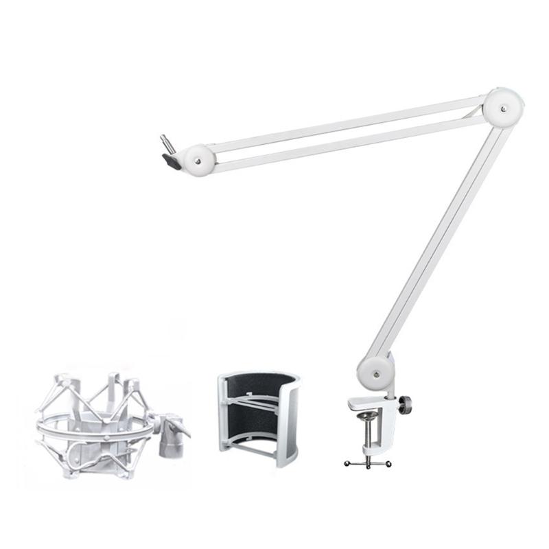 Professional Mic Boom Flexible Adjustable Microphone Stand Mount With/without Windshield for Studio and Home Recording