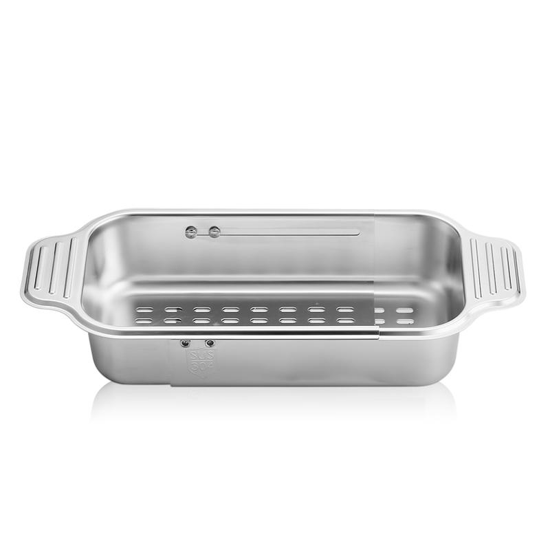 Stainless Steel Retractable Sink Drain Basket for Fruit & Veggies