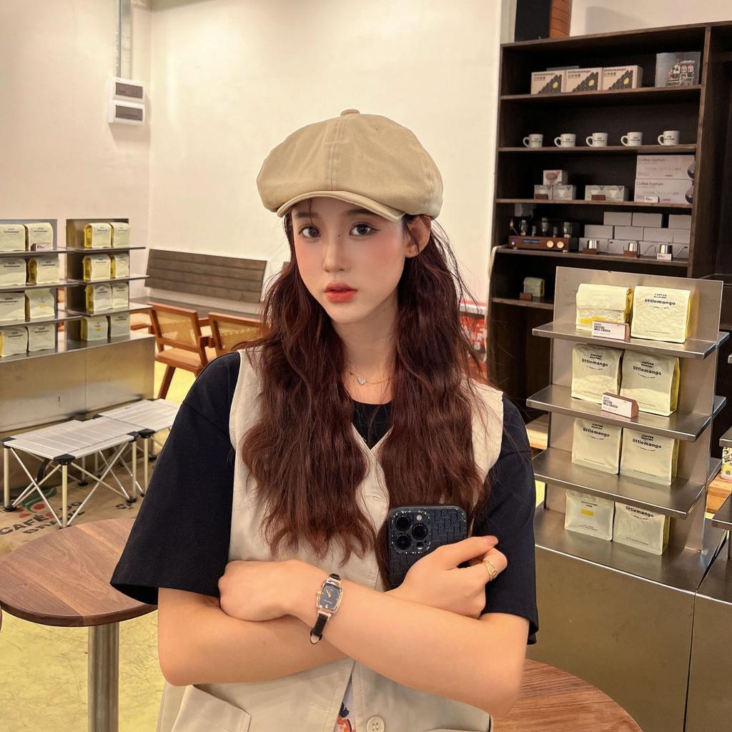 British style retro cap beret children literature and art students soft brimmed hat fashion painter forward hat tide