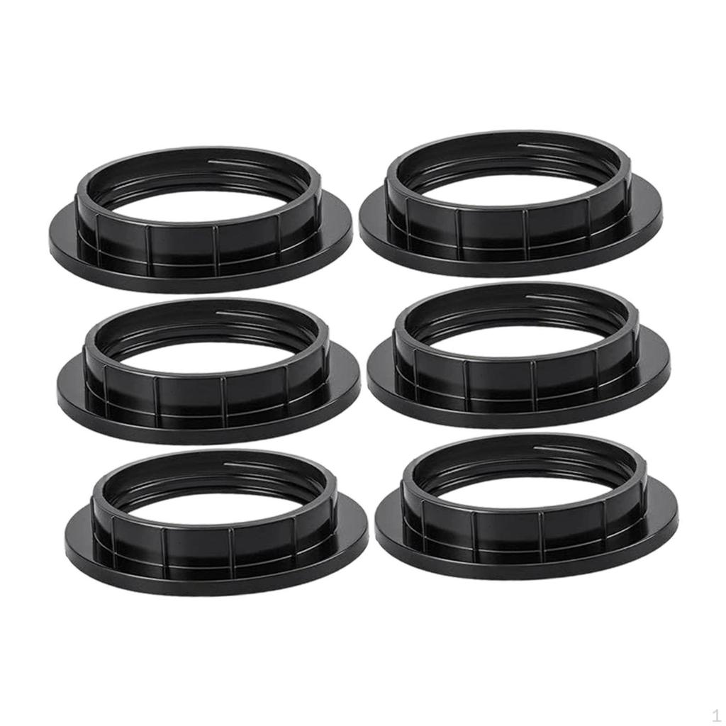6 Pack E26 E27 Light Base Shade Holders for Table Lamp Replacement